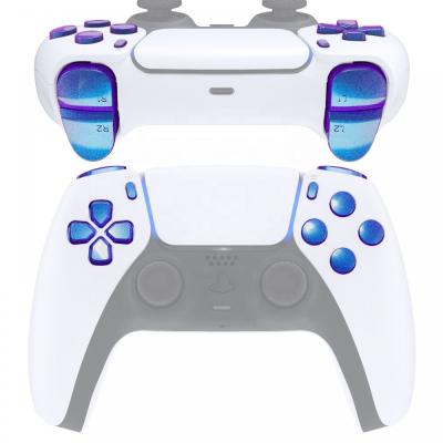 China PS5 Controller Replaced Buttons Replacement Shiny Chameleon Blue Purple R1L1 R2L2 D-Pad Triggers Share Options Button Kits For PS5 Controller for sale