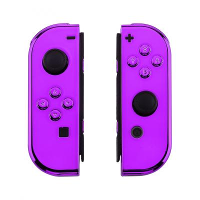 China Spare Case DIY Chrome Purple Handle Replacement Shells For NS Switch Right&Left Controller Handheld Housing Shell for sale