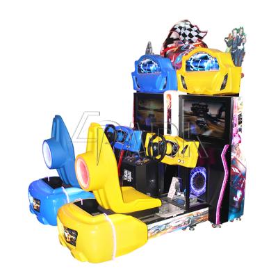 China 32 inch screen; Luxury Outdated Coin Acceptor 32lcd Car Racing Game Machine For 2 Players Simulator Racing Game Machine for sale