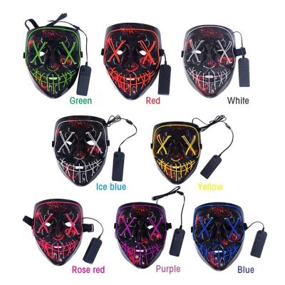 China Eco - Friendly Material Lightweight Face Party Masks Led Mask Halloween for sale