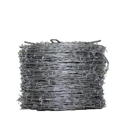 China Protective Construction Barbed Wire Price Fence, Hot Dipped Galvanized Barbed Wire, for sale