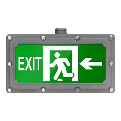 China Explosion Proof Double Side Gas Station LED Emergency Exit Light Sign for sale