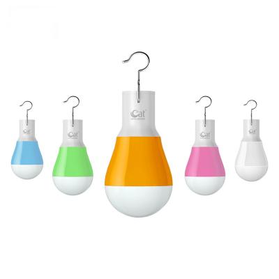 China Residential& camp in the wild multi-functional charging 3W LED factory direct selling USB rechargeable emergency light bulb for sale