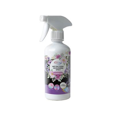 China Household Products Fabric Sanitizing and Deodorizing Sanitizer and Deodorant Lavender Fragrance Fabric Deodorizing Spray for Room Sofa Curtain for sale