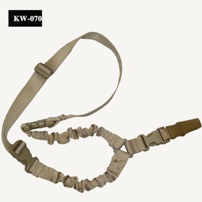 China Polyester Tactical Nylon Rifle One Point Gun Sling High Quality Airsoft Military Single Sling for sale