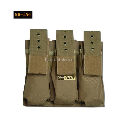 China Airsoft Etc Triple Magazine Pouch MOLLE System Ak Cartridge Bag Magazine Airsoft TripleAK for sale