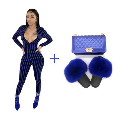 China 2020 Fashion Women Disposable High Quality Clothing With Bag And PVC Fur Zippers for sale