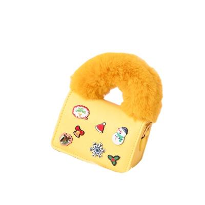 China Daily Used Ladies Pinch Fur Purse With Cute Cartoon Christmas Ornament Cross - Wholesale Custom Body Bag Purse for sale