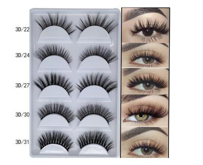 China Handmade Synthetic Hair Factory Wholesale Super Popular Sale Real Natural False Eyelash for sale