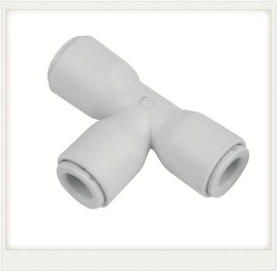 China Union T Water Hose Connector Plastic Push Fit Fittings in Pure Water Applications for sale