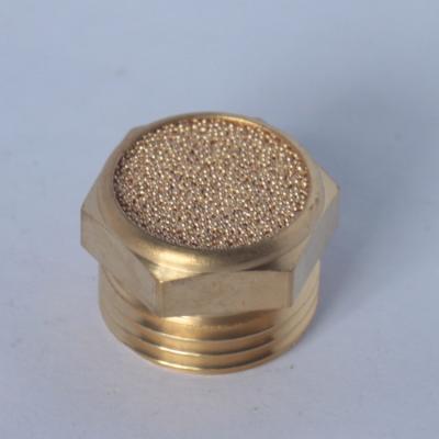 China BSPT Thread Air Pneumatic Muffler Silencer Noise Silencer Sintered Bronze for sale