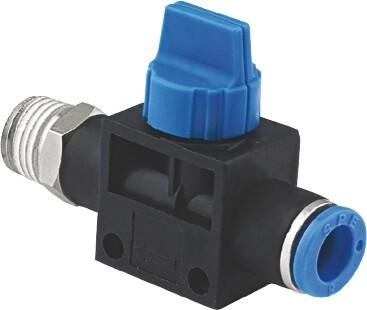 China Metric Air Pressure Switch Pneumatic Hand Valve One Touch Push to Connect for sale