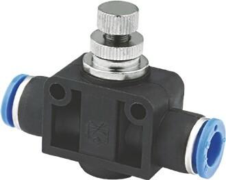 China One Way Pneumatic Flow Control Valves For Connecting To Male Plug In Connections for sale