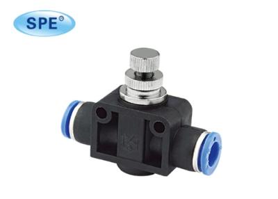 China Speed Control Pneumatic Flow Control Valves , 8mm Pneumatic Push In Fittings for sale