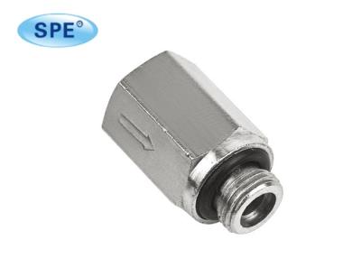 China Nickel Plated Brass Pneumatic Non Return Valve Push To Connect Fittings for sale