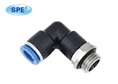 China L Type 8mm Air Push To Connect Tube Fitting Male Elbow One Touch for sale