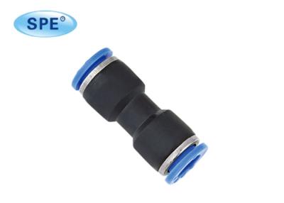 China Air Pneumatic Union Straight Plastic Push Fittings Push In Quick Connectors for sale