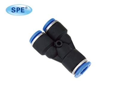 China Union Y Reducer Style Pneumatic Push Fittings Push In Quick Connectors for sale