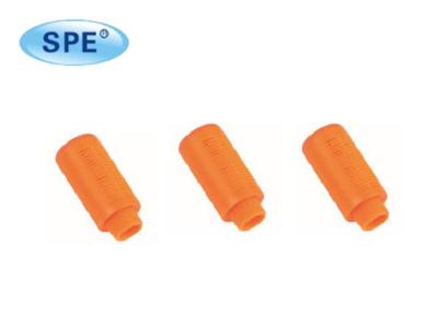 China Orange Color Plastic Pneumatic Industrial Mufflers Silencers For Compressed Air for sale