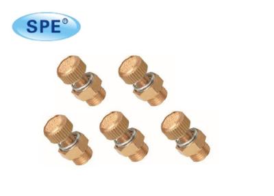 China Solenoid Valve Pneumatic Exhaust Silencer , Brass Air Silencer Muffler Male Thread for sale