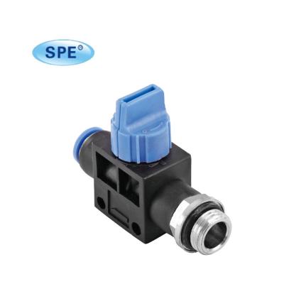 China Lightweight Metric Pneumatic Shut Off Valve One Touch Tube Fitting for sale