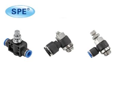 China Air Speed Control Pneumatic Flow Control Valves One Touch Quick Release for sale