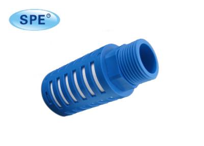 China Blue Plastic Pneumatic Muffler Silencer For Reducing Air Exhaust Noises BSPT Thread for sale