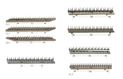 China Pin Bar Chemical Resistance Stenter Machine Parts Pin Metal Plates for sale