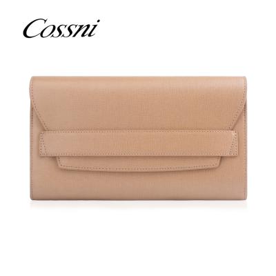 China Wholesale fashion ladies leather clutch bag saffiano leather handbag portable pocket/high quality/women dresser for sale