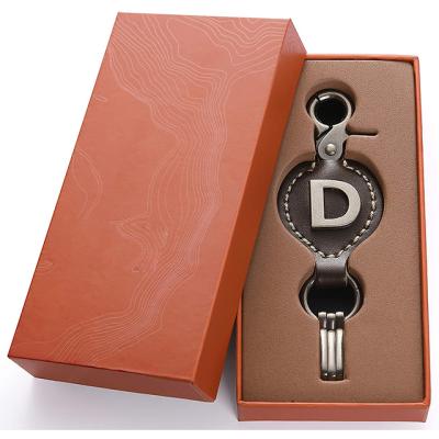 China Cheap custom leather car metal promotion gift key chain leather key chain wholesale leather key chain for sale