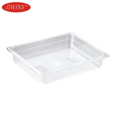 China Durable GN 1/2 Pan Plastic Food Pan For PC Gastronorm Pan Food Container Supplie Clear Kitchen Hotel Convenience Beverage Supply Store for sale