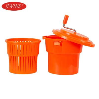 China Kitchen Salad Spinner pp 19L/5 Gal Vegetables Fruit Dryer Large Commercial Plastic Salad Spinner For Hotel Restaurant Canteen for sale