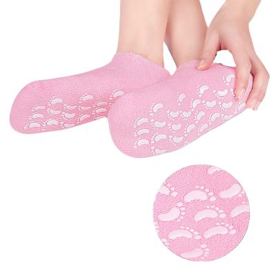 China Heel Crack Foot Protector Foot Care Protector Silicone Moisturizing Socks for sale