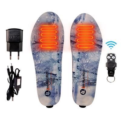 China Battery Heated Electric Battery Operated Heated Insoles Insoles With Remote Control for sale