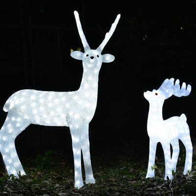 China Acrylic holiday lights Christmas decorative 3D Reindeer lights Holiday day lighting and Festive indoor and outdoor use  acrylic for sale