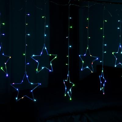 China Smart Waterproof garden star lamps outdoor camping tent decorative lighting curtain string lights for sale