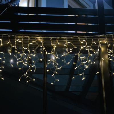 China Icicle lights High quality rubber led curtain 4M*0.7M lights outdoor Christmas led decoration lights  IP67 waterproof for sale