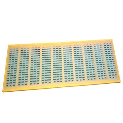 China Durable Stone High Tension Mining Sand And Gravel Polyurethane (PU) Modular Rubber Polyurethane Vibrating Screen Panels for sale