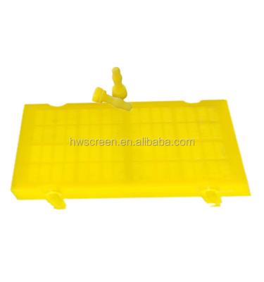 China Coal washing high frequency dewatering polyurethane screen panel for coal washing and tailiing dewatering for sale