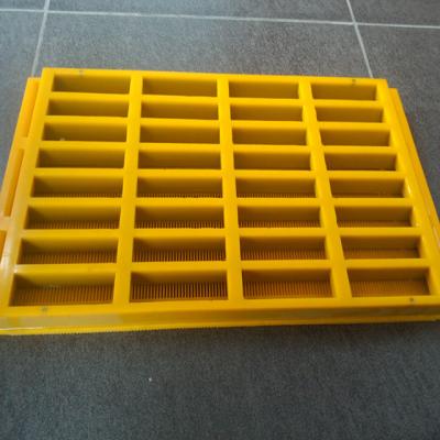 China Flexible Coal Washing Factory Price PU Polyurethane Modular Sieving Plate For Vibrating Screen In Mining for sale