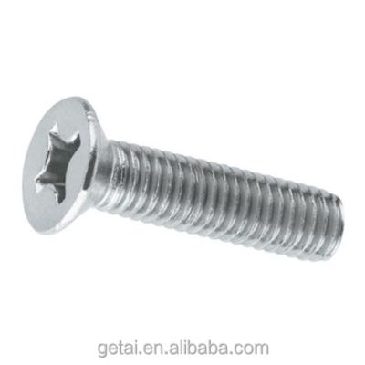 China Carbon Steel Cross Recessed DIN 965 Screw Countersunk Flat Head Galvanized for sale