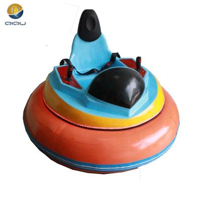 China Plato PVC 0.9mm & FRP QIQU Amusement Park Kids 12v Li Ion Battery Operated Bumper Cars With Low Price For Sale / Chinese Inflatable UFO Bumper Car for sale