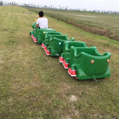 China 1 new design mall locomotive+3 trailers used beautiful electric trackless train for sale for sale