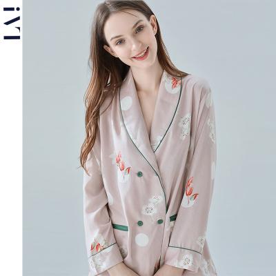 China QUICK DRY OEM Conjunto Pijama Custom Printed High Quality Silk Long Sleeve Ladies Pyjamas Pijamas Satin Pajamas for sale