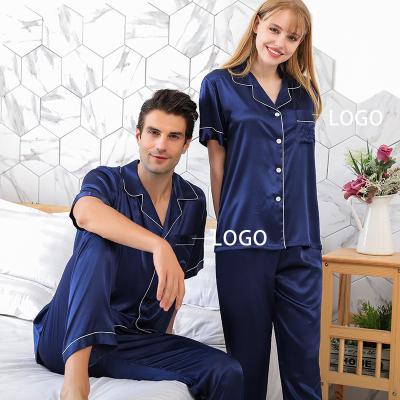 China Wholesale Pajamas Woman Pijama Ladies Pajamas OEM LOGO Pajama Femme Hot Sale Custom Made Satin Shorts QUICK DRY Sleeve for sale