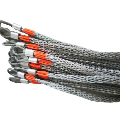 China Cable Protecting And Preventing It Slide Galvanized Pulling Sock / Galvanized Mesh Handle / Pulling Sock for sale