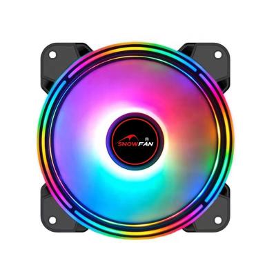 China Case Rgb Cooling Fan Snowfan 12Cm Desktop Computer Air-Cooled Radiator Diy Host Mute Chassis Fan Rgb Cooling Desktop Te koop