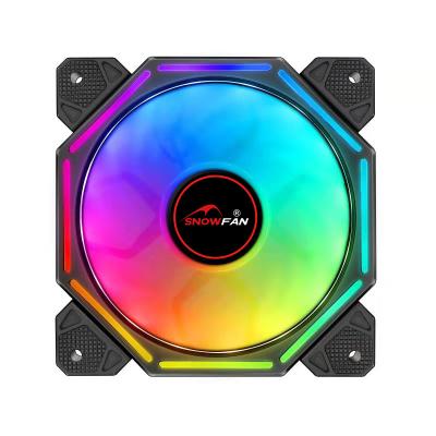 China RGB case fan PC cooler with remote control computer case 120mm rgb fan with light Te koop