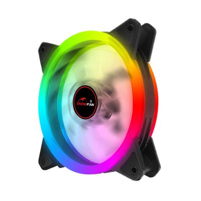 China 12CM Control RGB color changing LED Symphony cooling mute computer Case fan for sale