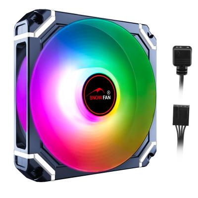 China 120mm Computer RGB Case Fans for PC Gaming Case CPU Cooling Cooler Fans RGB 12V 4Pin PWM 5V 3Pin ARGB Fan 120mm AURA SYNC Te koop